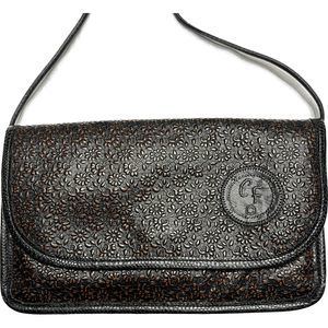 Carlos Falchi Leather Envelope Crossbody Clutch Vintage Bag EXCELLENT CONDITION